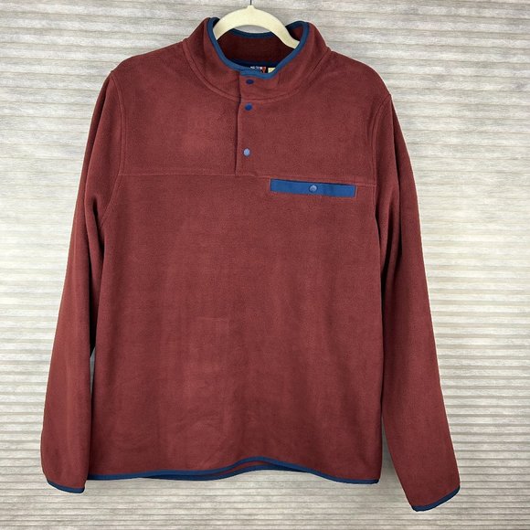 32 Degrees Heat 1/4 Snap Button Lightweight Fleece Cabincore Outdoor Comfy Cozy - Picture 1 of 11